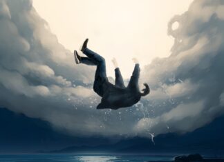 Empty Whiskey Bottle by Takar Nabam